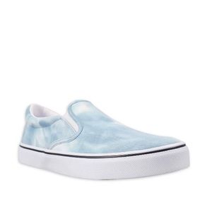 NWT No Boundaries Women's Twin Gore Casual Slip On Shoe Blue Tie Dye